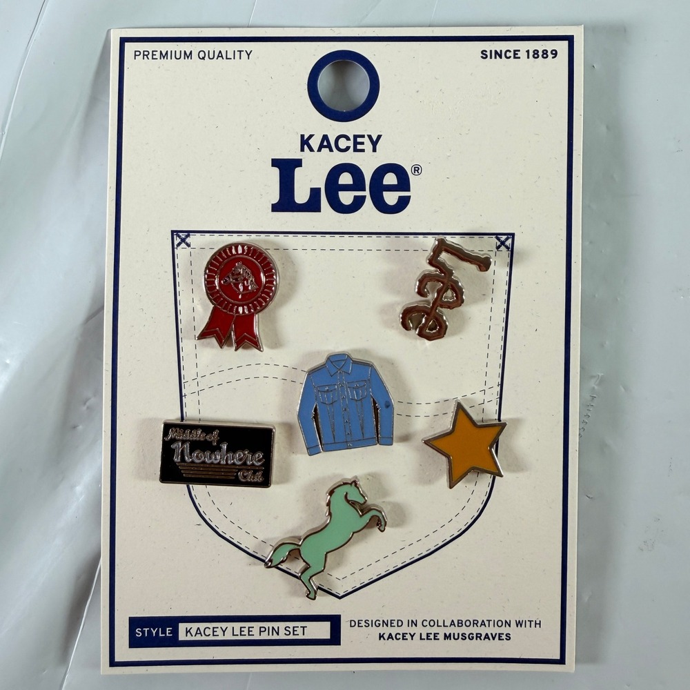 Kacey Lee Musgraves Enamel Pin Set Western Horse Ribbon Jacket